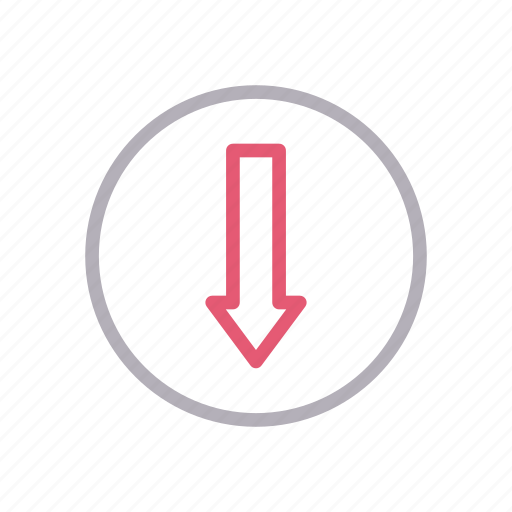 Arrow, bottom, decrease, direction, down icon - Download on Iconfinder