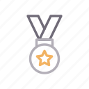 achievement, award, goal, medal, success