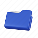blue, folder, document, file, archive