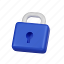 blue, lock, padlock, security, protect