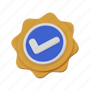 verified, badge, approved, check, guarantee