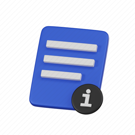 Information, document, reference, info, help icon - Download on Iconfinder