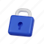 blue, lock, padlock, security, protect 