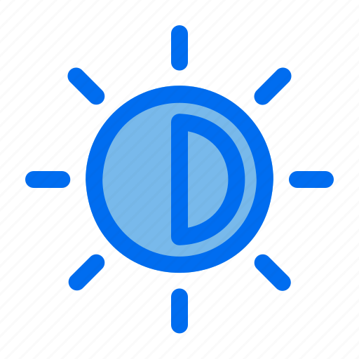 Brightness, sun, contrass, user icon - Download on Iconfinder