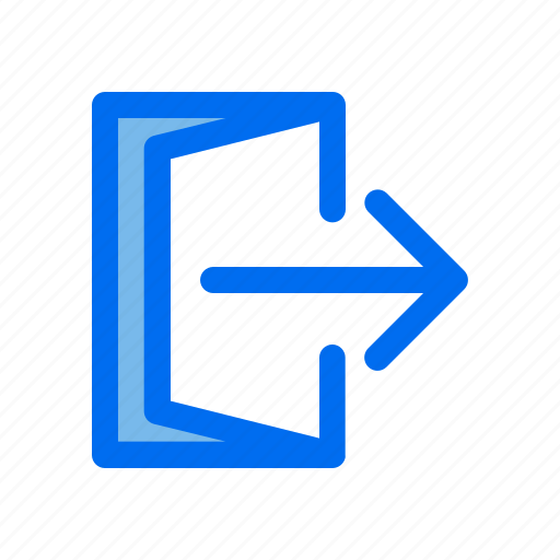 Sign, out, door, user icon - Download on Iconfinder