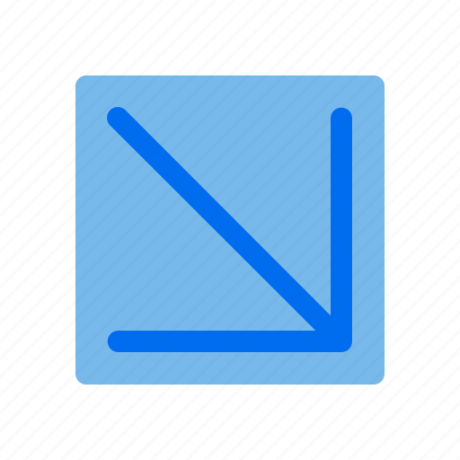 Arrows, down, right, direction, sign, user icon - Download on Iconfinder