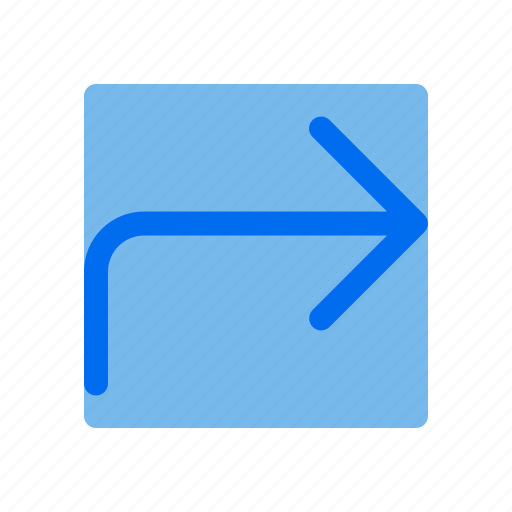 Corner, down, right, arrows, user icon - Download on Iconfinder