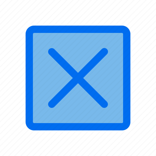 Cross, square, close, stop, wrong, user icon - Download on Iconfinder