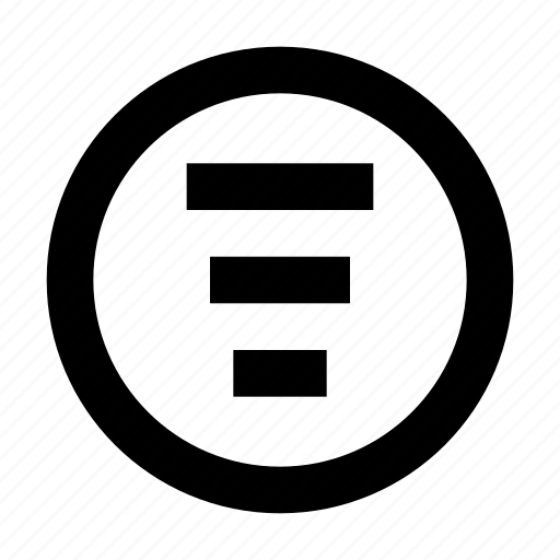 Circle, filter, sort icon - Download on Iconfinder