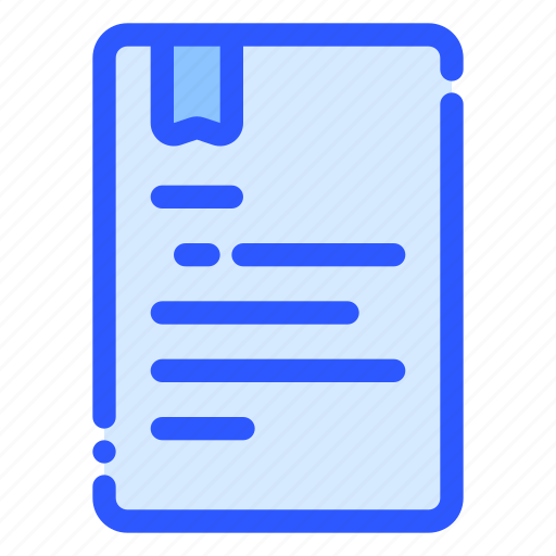 Document, bookmark, page, note, paper icon - Download on Iconfinder