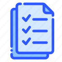 list, paper, checklist, document, note