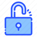unlock, padlock, privacy, protection, safety