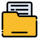 folder, document, archive, file, datum