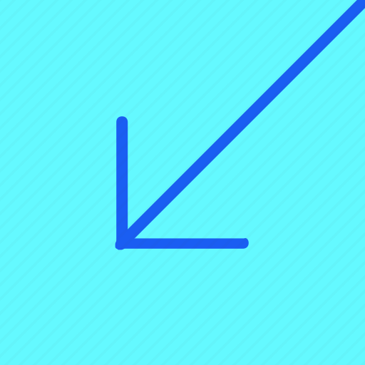 Arrow, direction, down, incoming, marker, pointer, video call icon - Download on Iconfinder