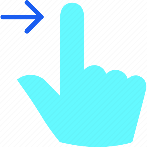 Arrow, finger, gesture, hand, right, swipe, touch icon - Download on Iconfinder