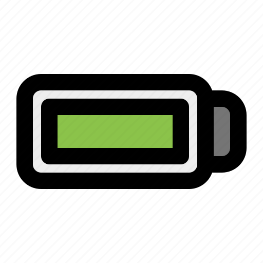 Full, battery, power, energy, electricity, charge, charging icon - Download on Iconfinder
