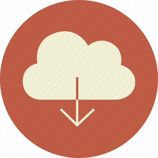 Arrow, backup, cloud, data, download, hosting, information icon - Download on Iconfinder