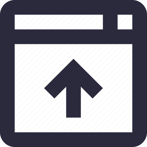 Arrow, direction, pointing arrow, up arrow, uploading icon - Download on Iconfinder
