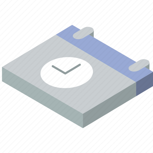Calendar, essentials, isometric, time icon - Download on Iconfinder