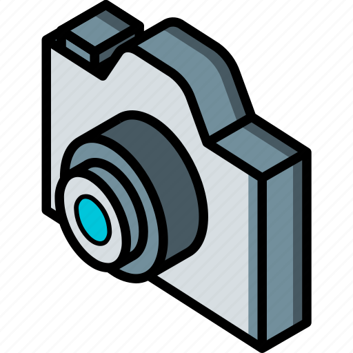 Camera, essentials, isometric icon - Download on Iconfinder