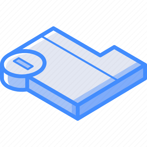 Delete, essentials, folder, isometric icon - Download on Iconfinder