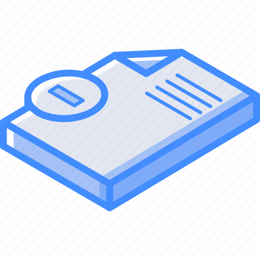 Delete, document, essentials, isometric icon - Download on Iconfinder