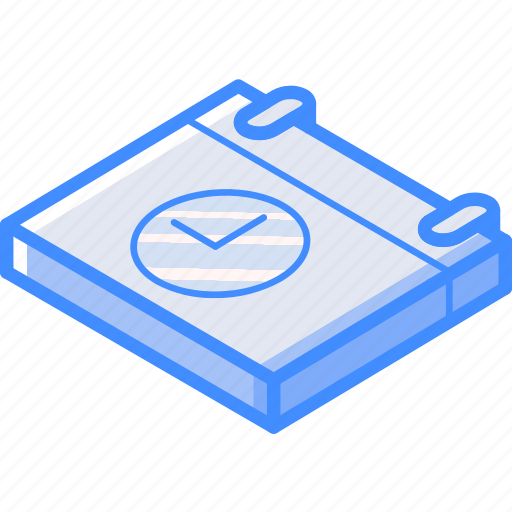 Calendar, essentials, isometric, time icon - Download on Iconfinder