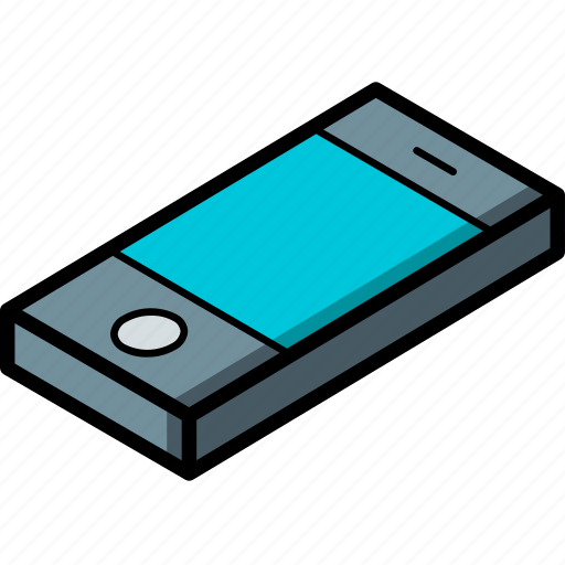 Essentials, isometric, phone icon - Download on Iconfinder