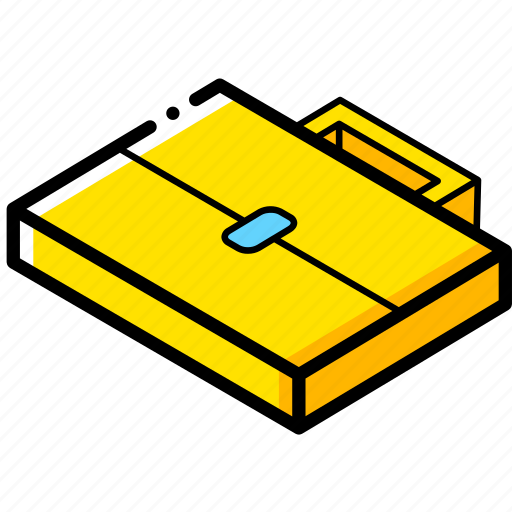 Briefcase, essentials, isometric icon - Download on Iconfinder