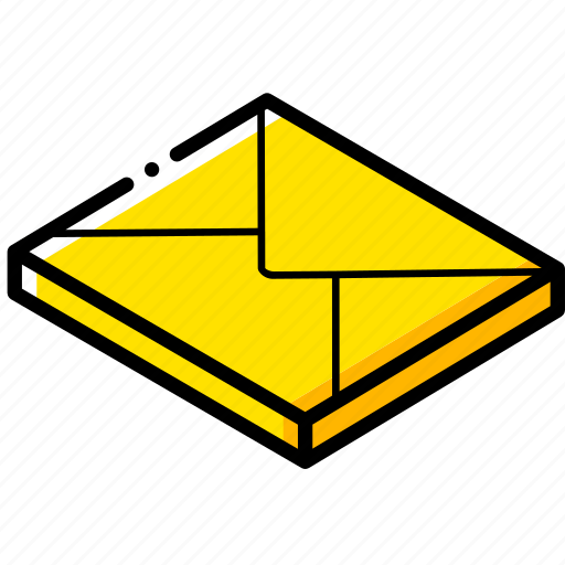 Essentials, isometric, mail icon - Download on Iconfinder