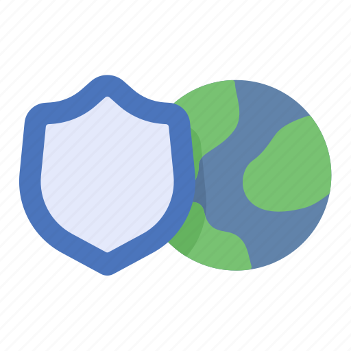 Cyber, security, globe, internet, protection, shield icon - Download on Iconfinder