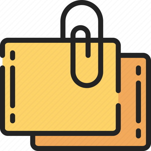 Essentials, notes, paper, paperclip, writing icon - Download on Iconfinder