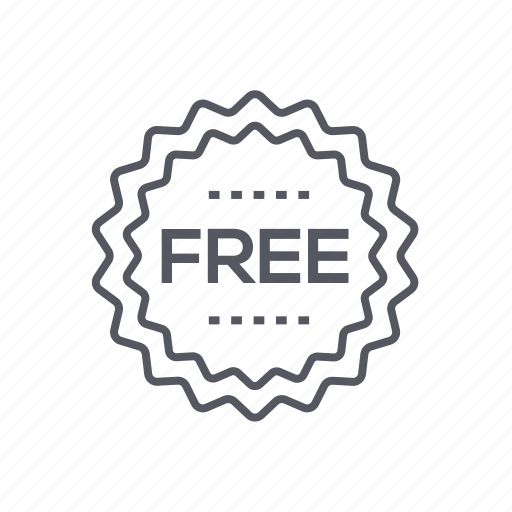 Badge, free, freebie, star icon - Download on Iconfinder