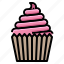 birthday, cupcake, dessert, food, sweet 