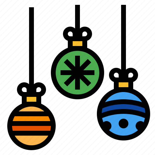 Ball, bauble, christmas, christmas tree, decoration, ornament, string icon  - Download on Iconfinder