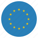 circle, eu, european, flag, union, europe