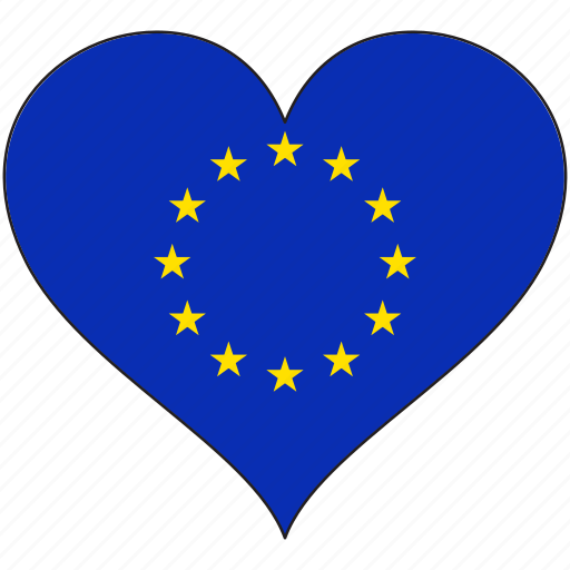 European, flag, heart, europe, country, eu, union icon - Download on Iconfinder