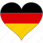 flag, germany, heart, europe, european, country, love 
