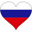 flag, heart, russian, europe, european, national