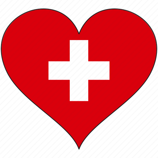 Flag, heart, switzerland, europe, european, country, love icon - Download on Iconfinder