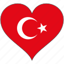 flag, heart, turkey, europe, european, country, love