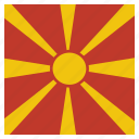 country, flag, macedonia, national