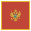 country, flag, montenegro, national 