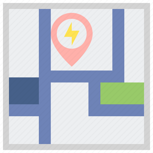 Charger, map, navigation, location icon - Download on Iconfinder