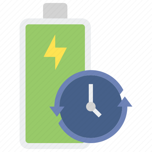 Charging, time, battery, power icon - Download on Iconfinder