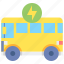electric, bus, vehicle, power 