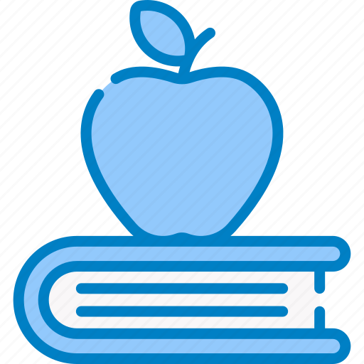 School, education, study, apple and book, book, knowledge icon - Download on Iconfinder