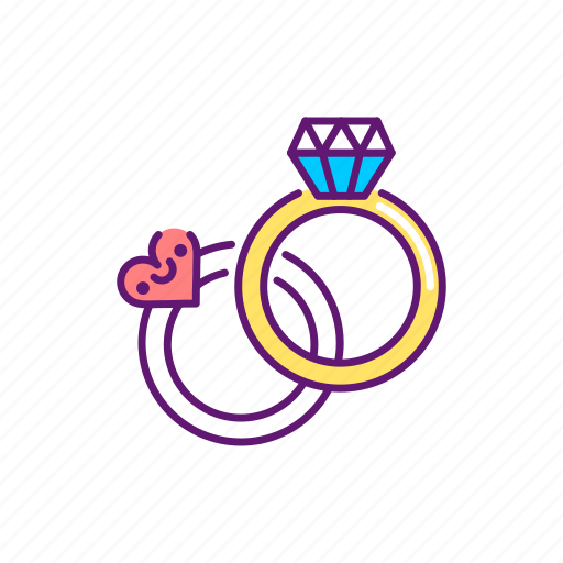 Event, kawaii, management, rings, service, wedding icon - Download on Iconfinder