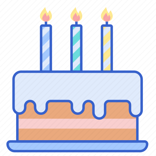 Birthday, cake, candle, celebration icon - Download on Iconfinder