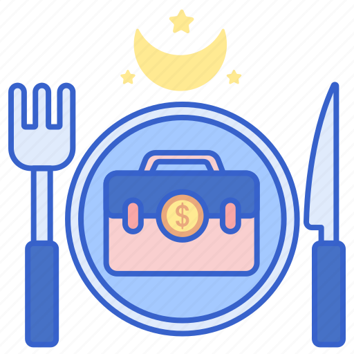 Briefcase, business, cutlery, dinner icon - Download on Iconfinder